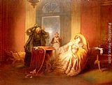 Napoleon Et Josephine Avec La Cartomancienne by Josef Danhauser